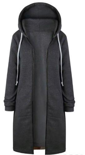 Kurtka z zamkiem i kapturem "LEILA" z dresowej bawełny, unisex | Made in Italy | Rozmiary 38–60
