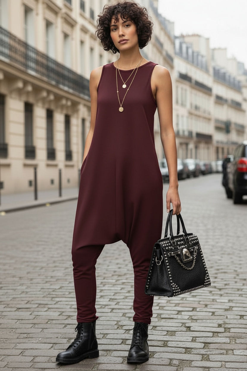 Kombinezon damski – elastyczny jumpsuit Made in Italy | Rozmiary 38–60