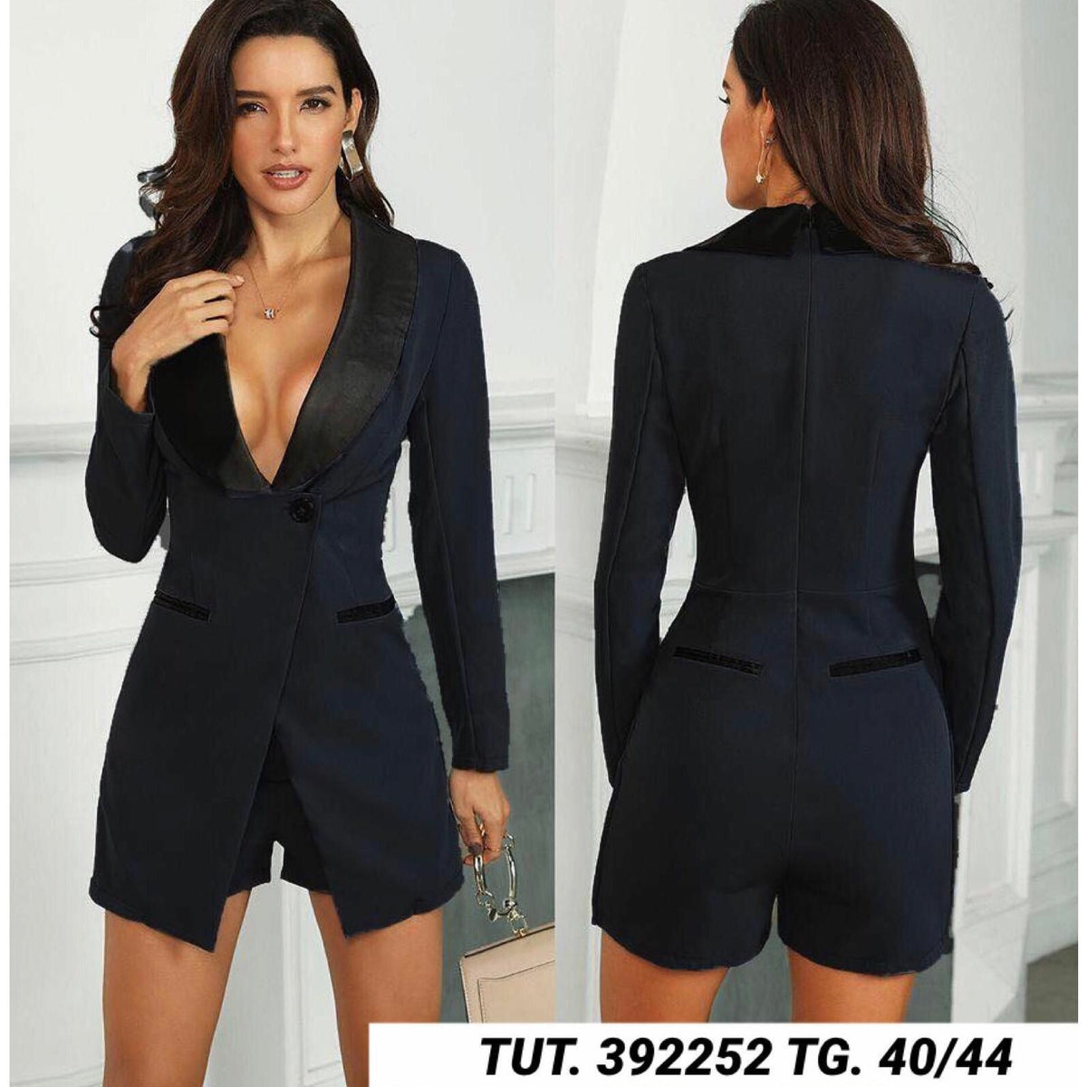 Kombinezon BELY czarny | Made in Italy D1/5